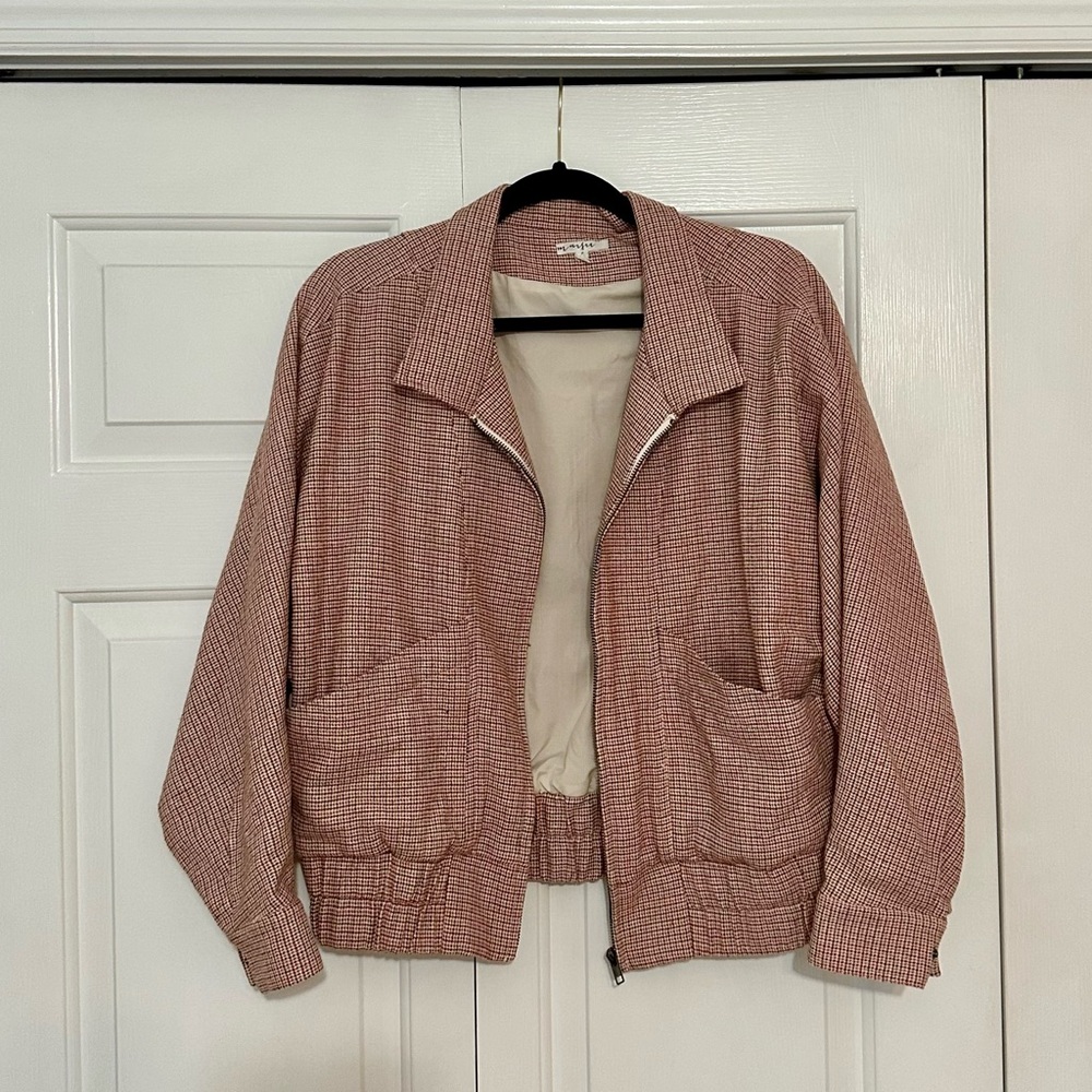 Maisie Plaid Yarn Dye Bomber
Jacket